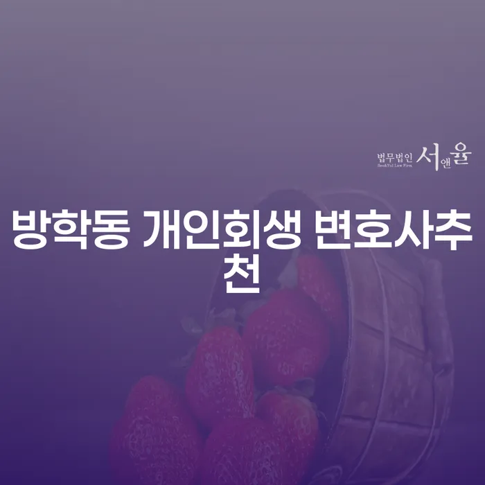 방학동 개인회생 변호사추천